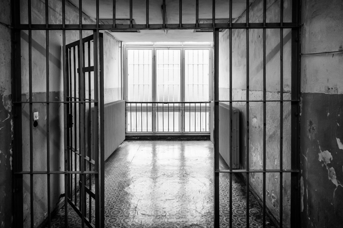 Old German jail, detail of confinement and crime, justice