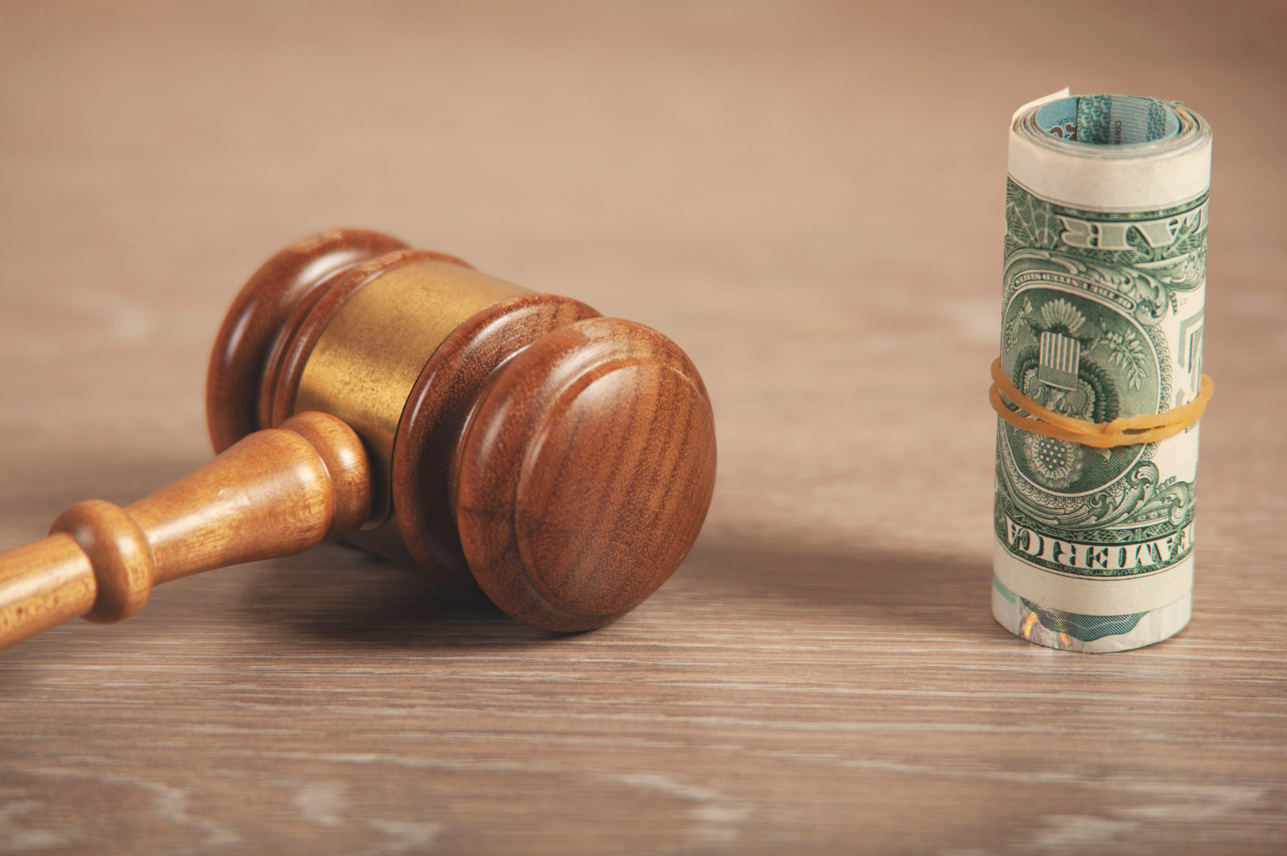 17 States Say California’s Plastic Law Could Raise Prices on Everyday Items 2 dollar and judge on the wooden table