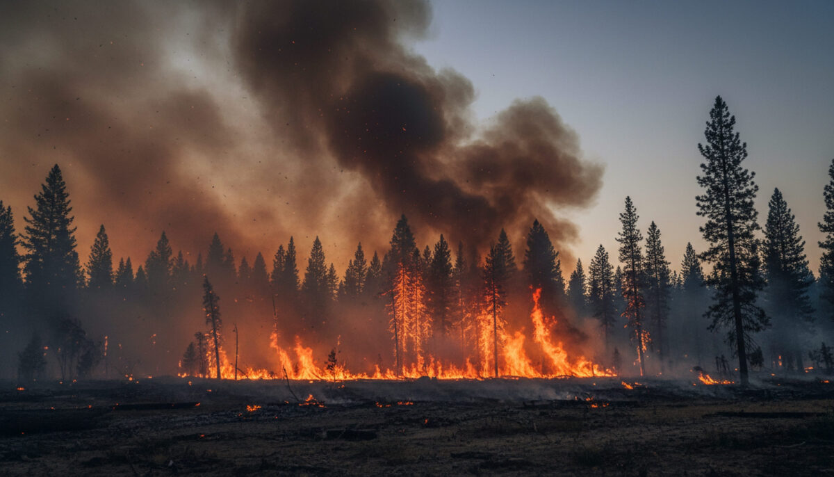 Trump Threatens Canada With Tariff Bill Over Wildfire Smoke 2 Cinematic atmospheric nature landscapes featuring cozy cabins, outdoor camping scenes, and ethereal light effects.