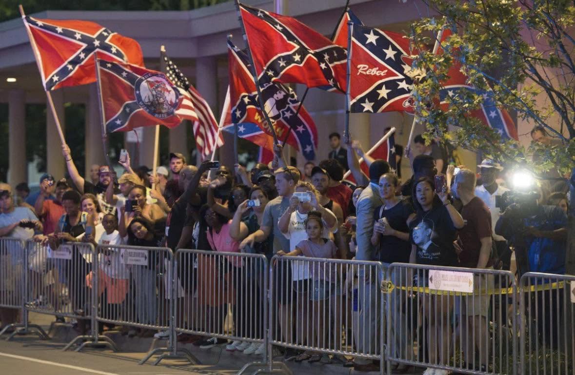 Outrage Erupts After Confederate Flag Appears at Trump’s Great American State Fair, North Carolina Pavilion 1 571224137 1329266608996348 2109488742932274366 n