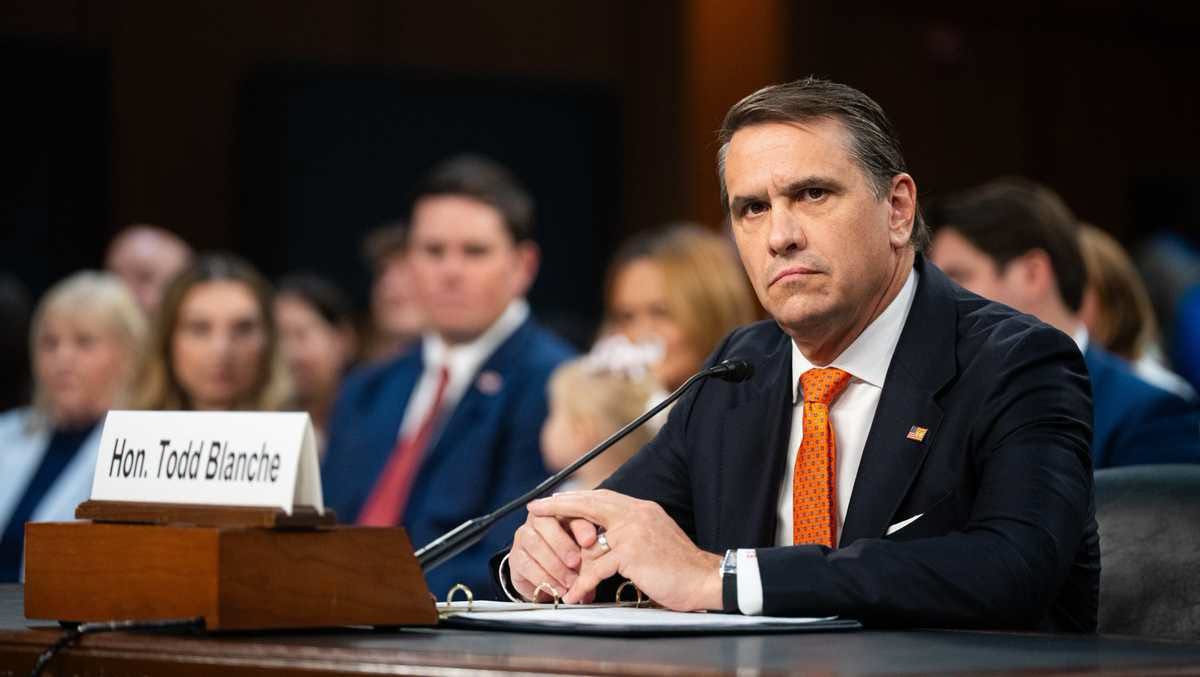 Todd Blanche’s Confirmation Hearing Turns Brutal as Sheldon Whitehouse Unloads on DOJ Record 1 748745817 2183262232246654 9010297481322212356 n