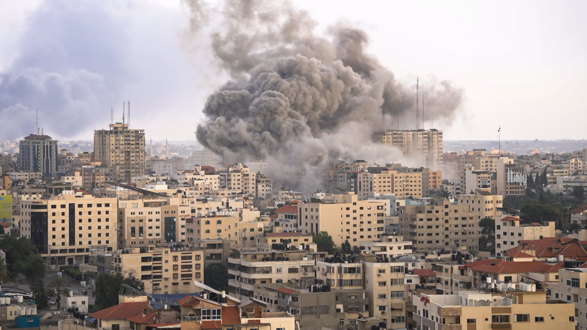 Israeli airstrike on Gaza Strip during Gaza War 23 25