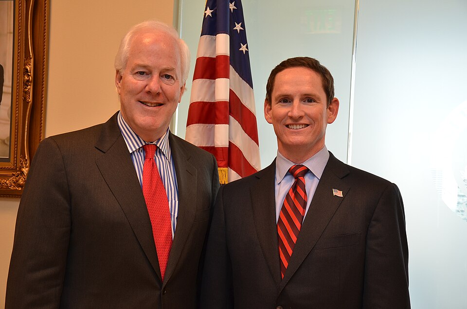 Todd Blanche Confirmation Vote Delayed as Trump IRS Settlement Sparks Republican Concerns 2 John Cornyn and Clay Jenkins