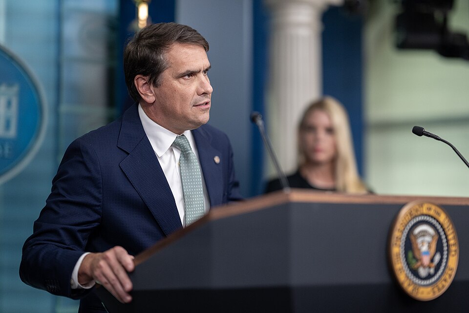 Todd Blanche Overcomes Republican Revolt, Closing In on Confirmation 1 P20250627MR 0281 President Donald Trump holds a press conference with Attorney General Pam Bondi and Deputy Attorney General Todd Blanche in the James S. Brady Press Briefing Room 2 2