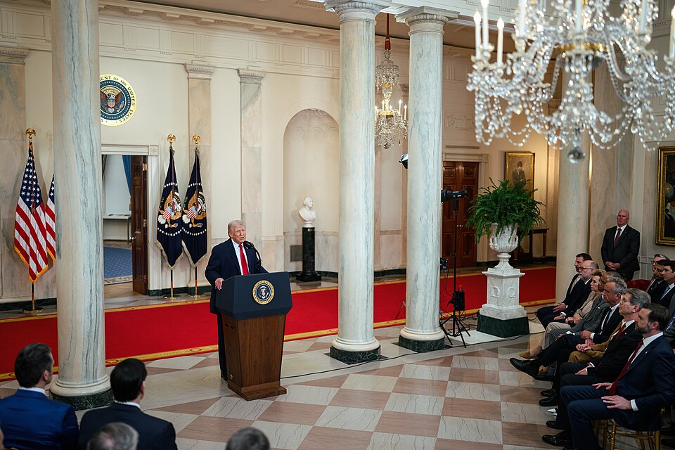 President Donald Trump Addresses the Nation on April 1 2026 P20260401DT 1303