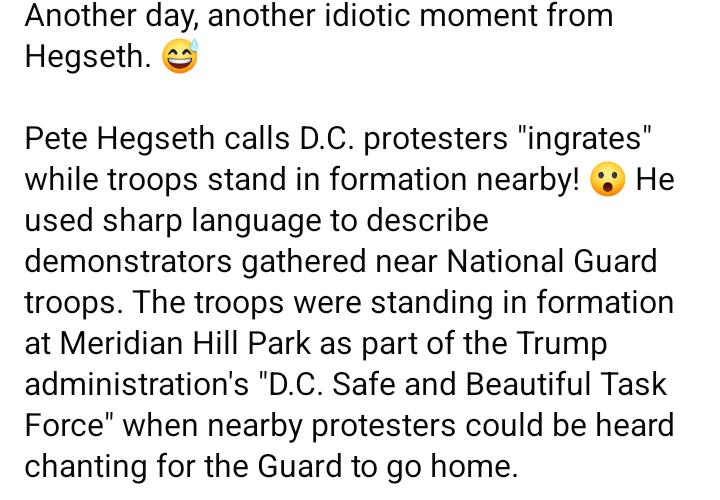 Pete Hegseth Calls Protesters ‘Ingrates’ After Noisy D.C. National Guard Ceremony 2 WhatsApp Image 2026 07 05 at 11.07.42 PM 1