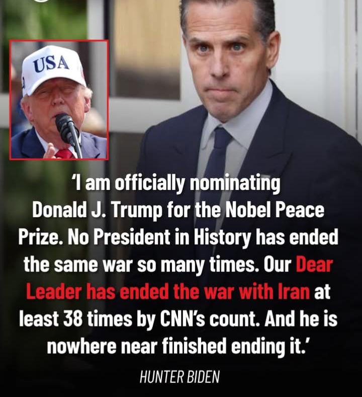 Hunter Biden Trolls Trump With Nobel Peace Prize Jab Over Iran War Claims 2 WhatsApp Image 2026 07 05 at 11.20.03 PM