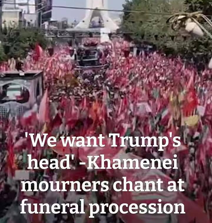 Khamenei Funeral Turns Fiery as Mourners Chant for Trump’s Head