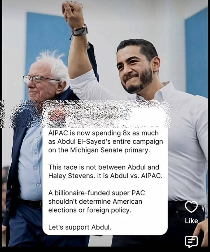 Bernie Sanders and AOC Rally Behind Abdul El-Sayed in Michigan Senate Race as Democrats Battle Over Their Future 4 WhatsApp Image 2026 07 17 at 3.09.16 PM