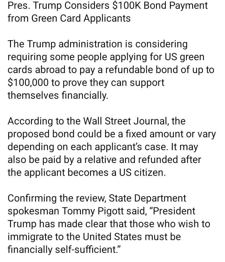 Trump Team Weighs $100,000 Green Card Bond for Some Applicants 2 WhatsApp Image 2026 07 22 at 4.42.47 AM