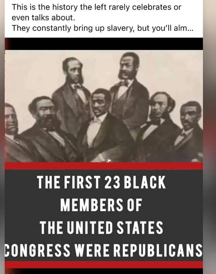 The First 23 Black Members of Congress Were Republicans: The Forgotten History Behind the Fact