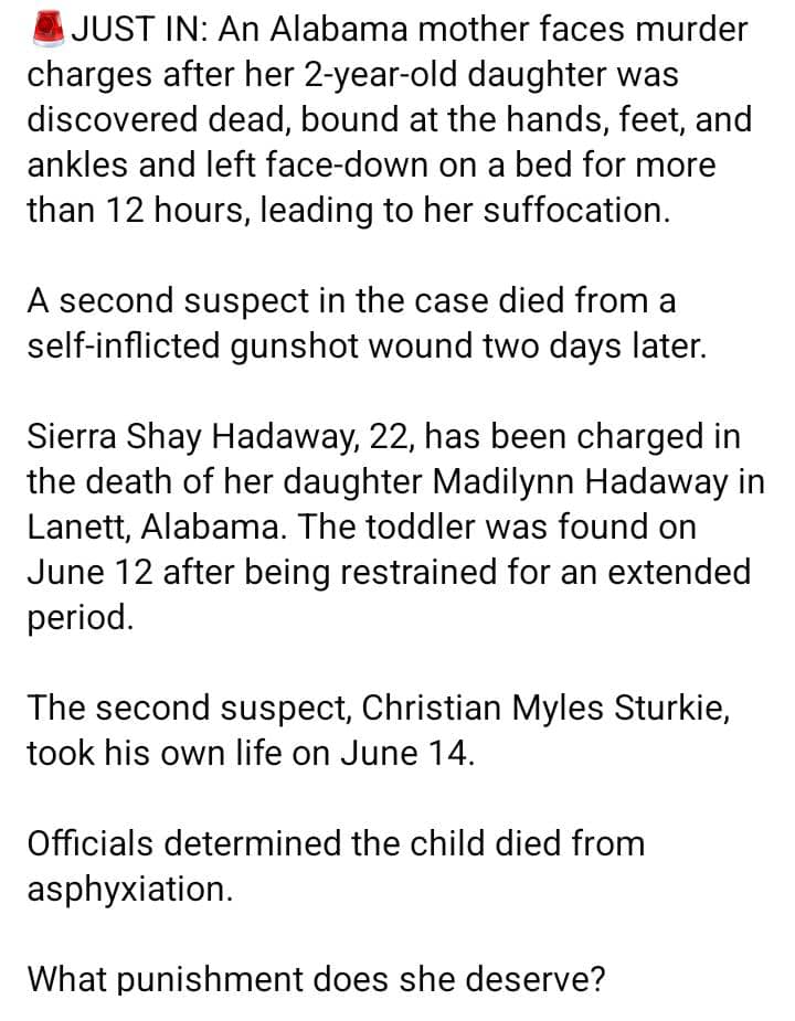 Alabama Mother Charged After 2-Year-Old Daughter Was Found Bound and Face Down 3 WhatsApp Image 2026 07 25 at 11.31.51 AM