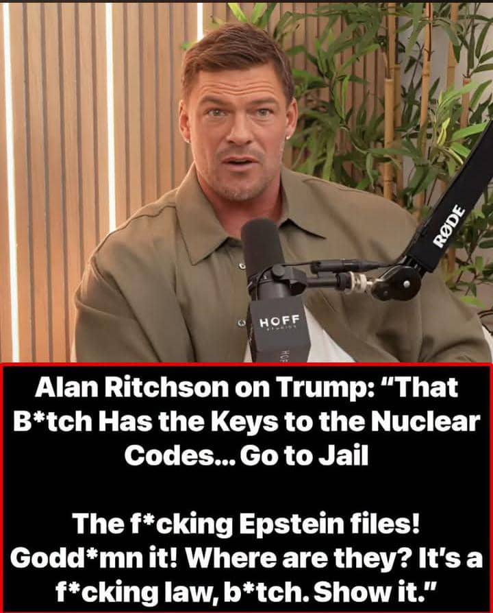 Alan Ritchson Sparks Debate After Demanding Answers on Trump and the Epstein Files