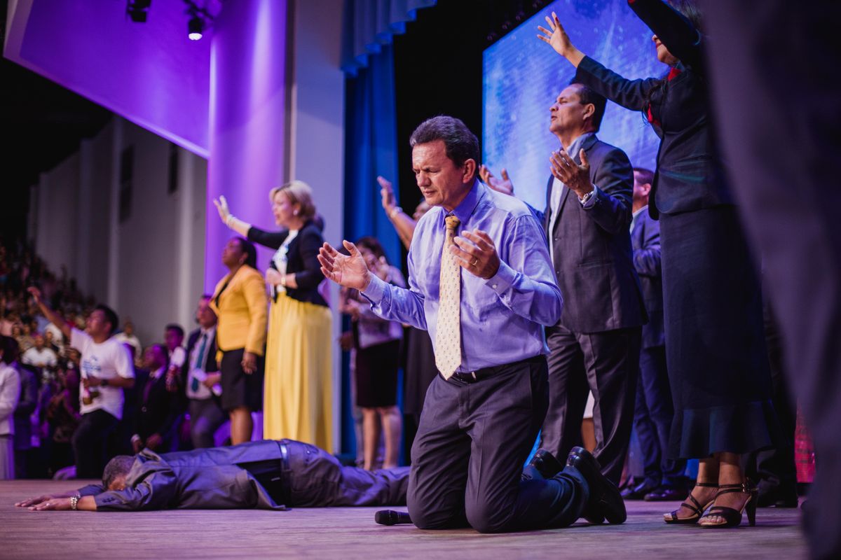 The Most and Least Religiously Diverse States in the U.S. 1 A diverse group of people engaged in a spiritual worship service, expressing faith and devotion.