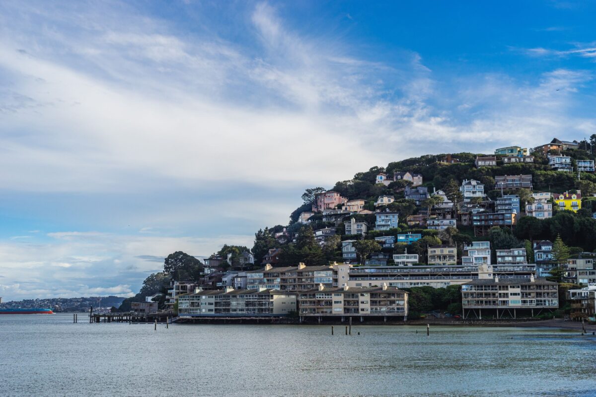 Sausalito's City Manager Elaine Forbes Arrested on a Yacht Just Three Weeks After Taking Over Top Job, Sending Shockwaves Through Local Government. 3 view-of-hillside-houses-in-sausalito-california-usa