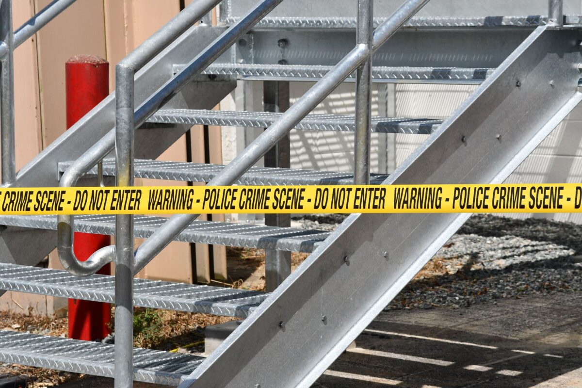 Spain’s World Cup Celebrations End in Tragedy After 13-Year-Old Dies in Fountain Collapse. 4 yellow-police-perimeter-tape-by-stairs