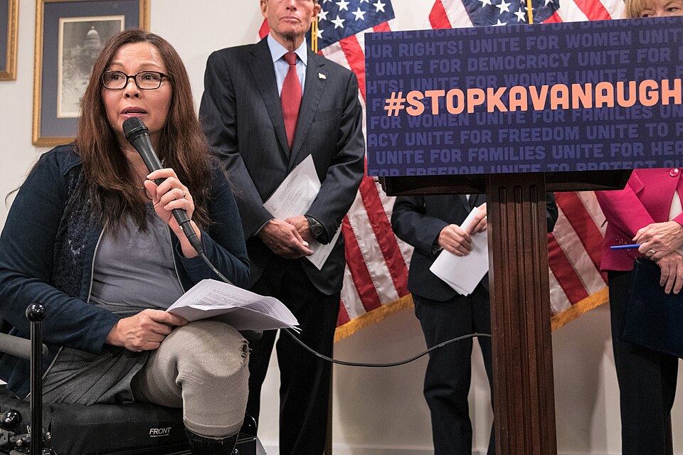 Tammy Duckworth speaking to Stop Kavanaugh