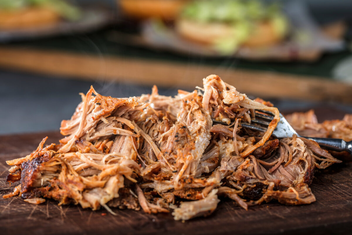 9 Slow-Cooker Dinners You Can Start Before the School Run 2 Home made pulled pork ready to be eaten