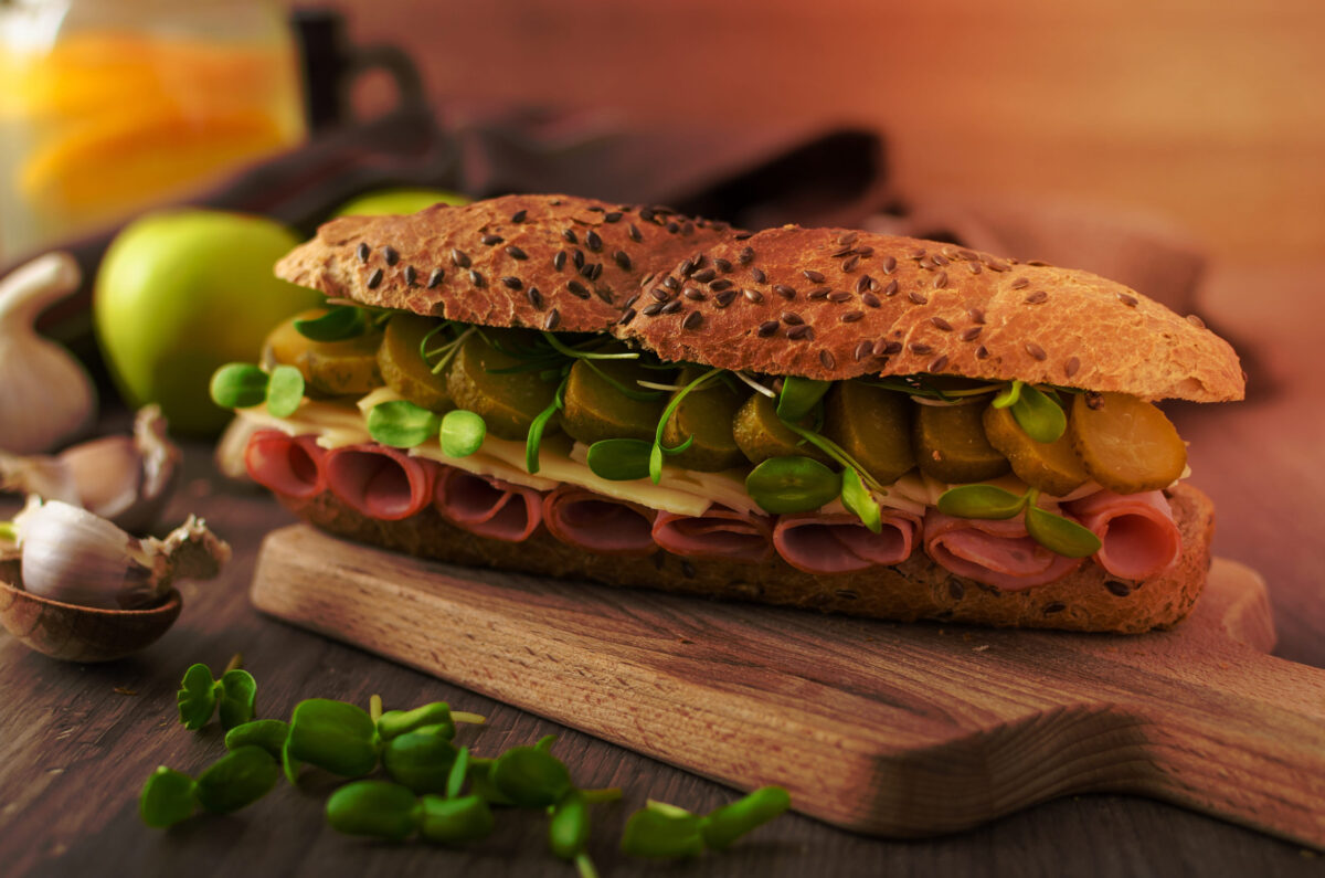 baguette with the prague ham