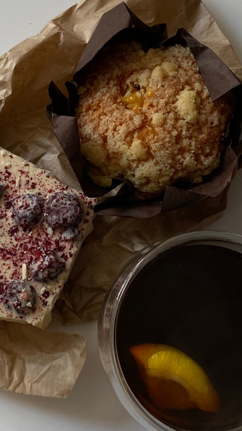 Cranberry-Orange Muffins Bring a Bakery Feel to Your Own Kitchen 1 Delicious muffin and berry cake with citrus tea, perfect morning treat.