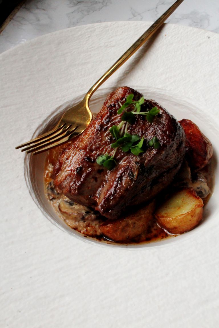 These Apple-Cider Pork Chops Bring Steakhouse Energy to Your Fall Dinner Table