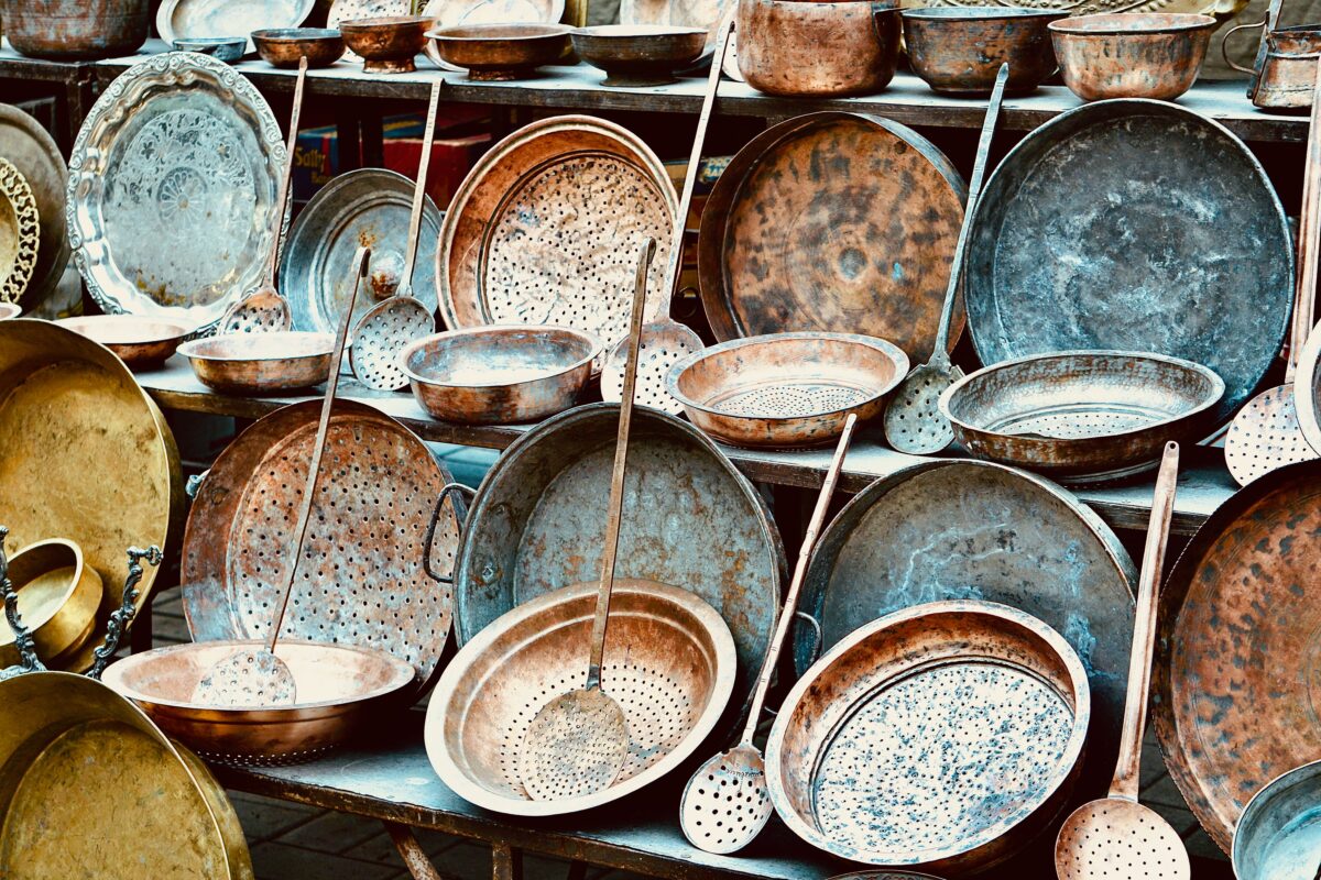 Before Everything Became Disposable, Americans Repaired These 8 Kitchen Items 3 a-large-collection-of-copper-pots-and-pans-16770951/