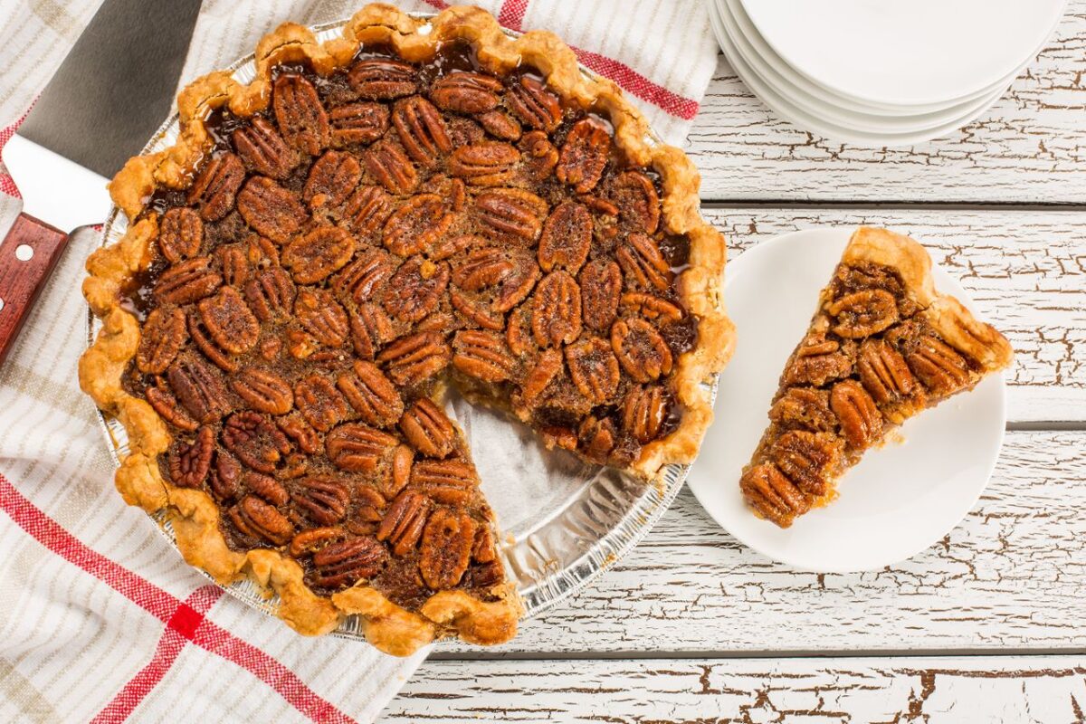 8 Things Every Grandma's Pantry Had 3 delicious-pecan-pie-slice-on-rustic-table-